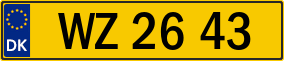 Trailer License Plate
